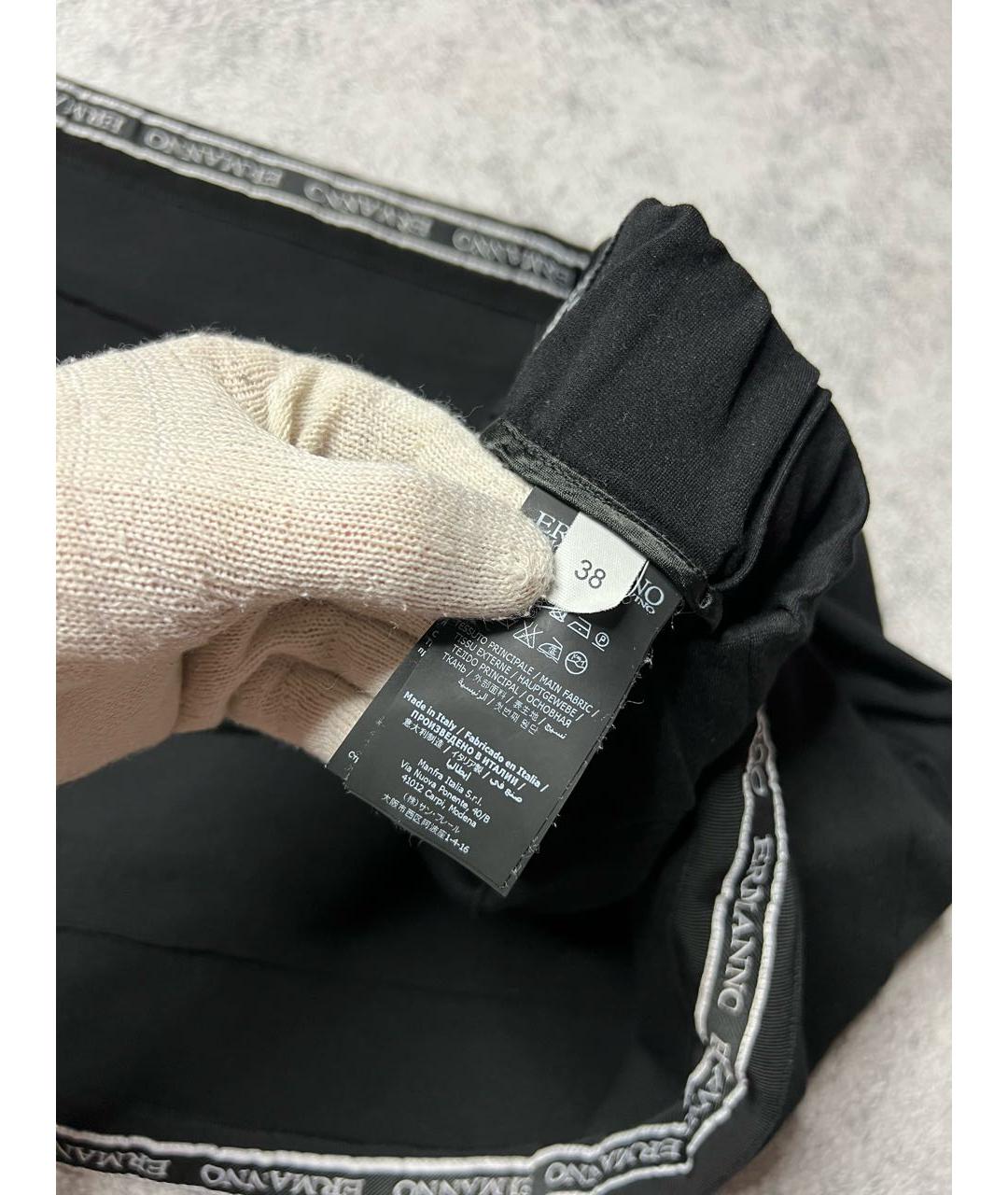 ERMANNO SCERVINO Черные вискозные спортивные брюки и шорты, фото 6
