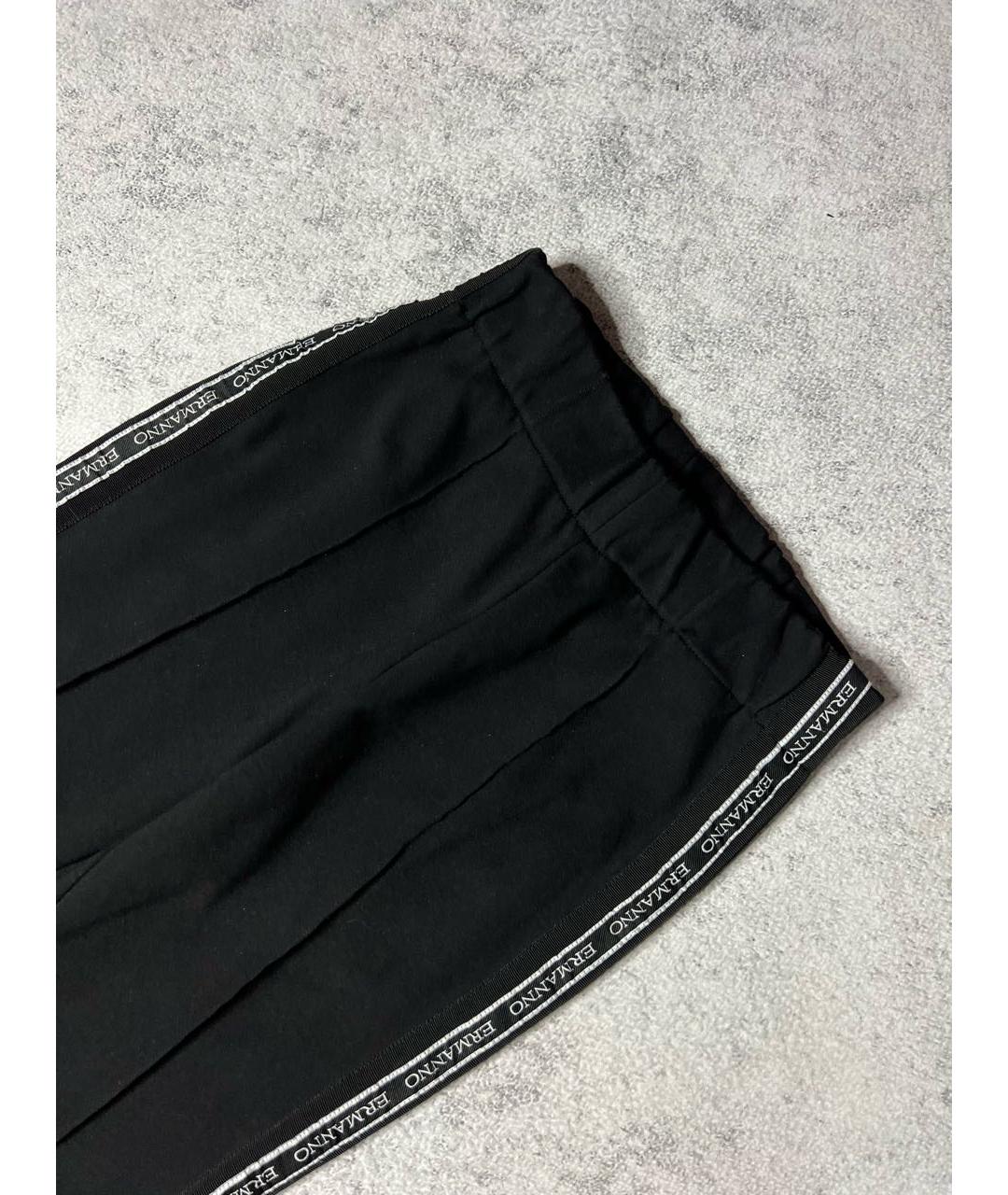 ERMANNO SCERVINO Черные вискозные спортивные брюки и шорты, фото 3