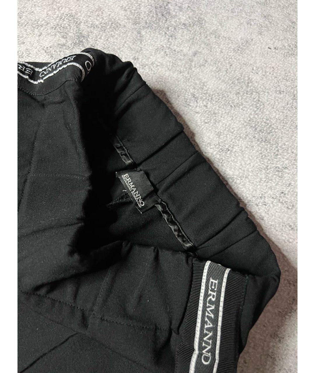 ERMANNO SCERVINO Черные вискозные спортивные брюки и шорты, фото 4