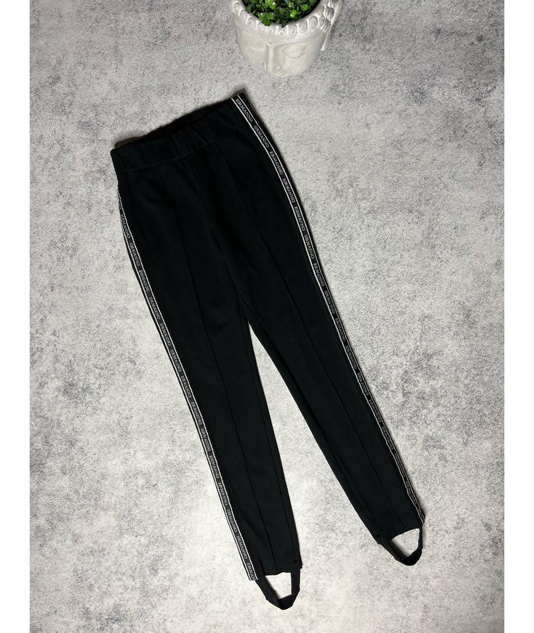 ERMANNO SCERVINO Черные вискозные спортивные брюки и шорты, фото 8
