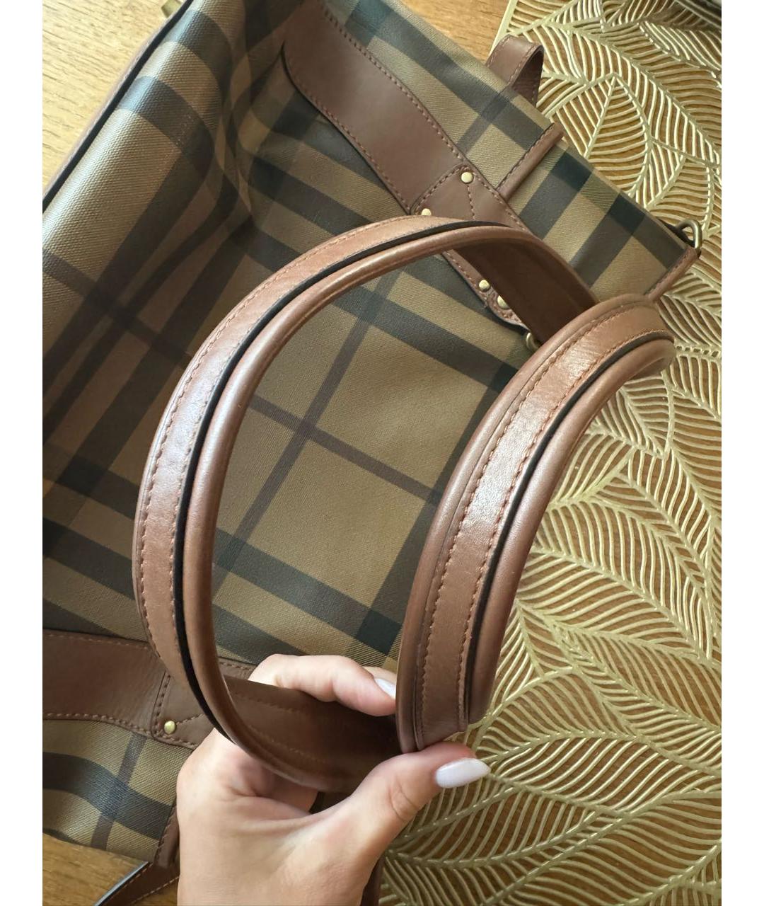 BURBERRY Коричневая сумка через плечо, фото 4