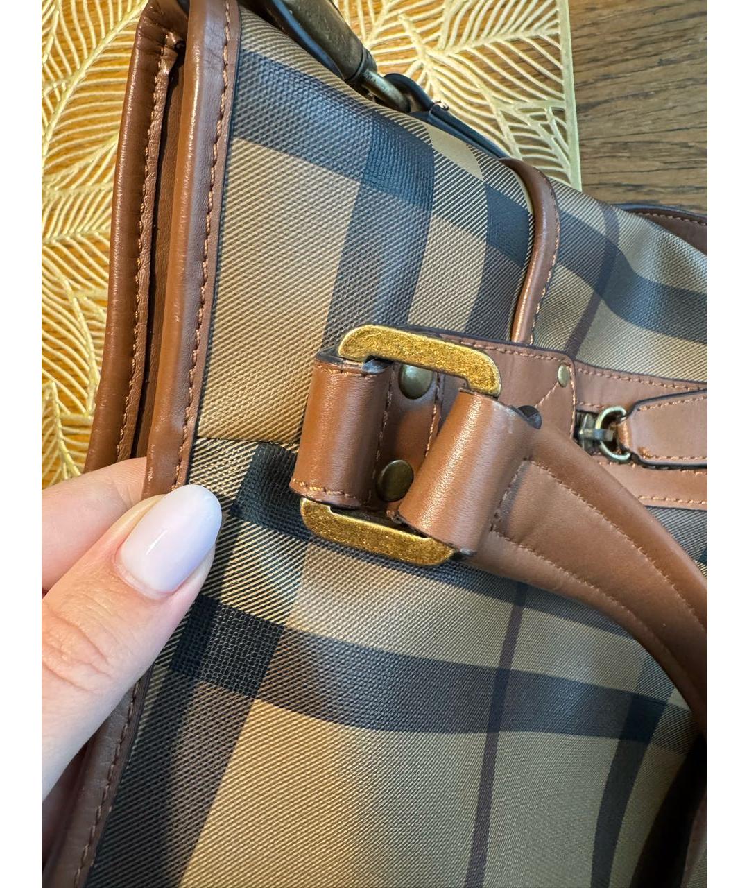 BURBERRY Коричневая сумка через плечо, фото 6
