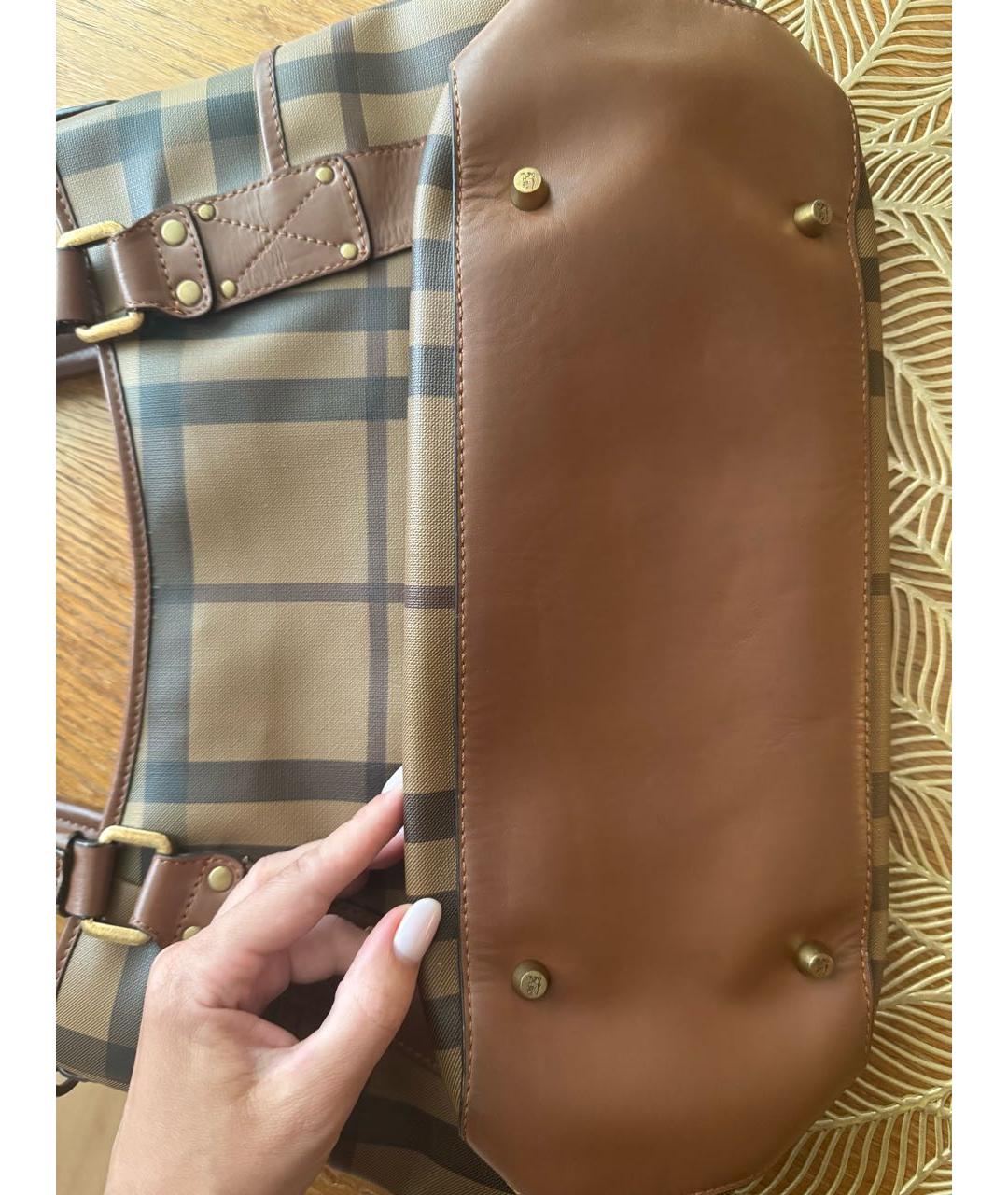 BURBERRY Коричневая сумка через плечо, фото 5