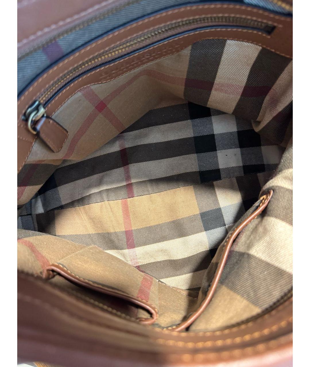 BURBERRY Коричневая сумка через плечо, фото 7