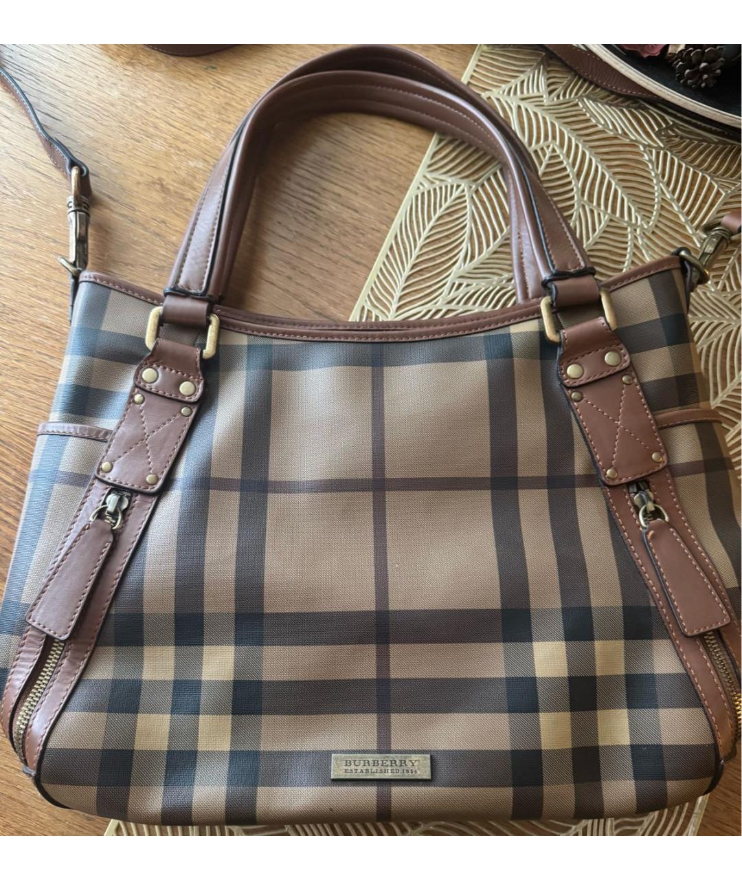 BURBERRY Коричневая сумка через плечо, фото 8