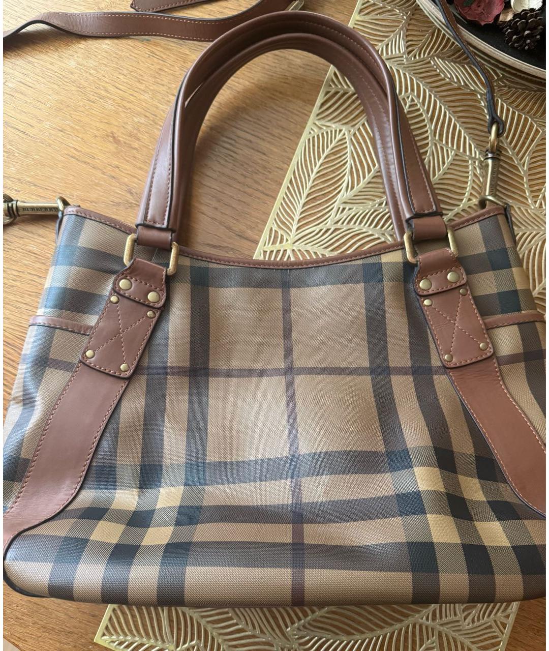 BURBERRY Коричневая сумка через плечо, фото 2