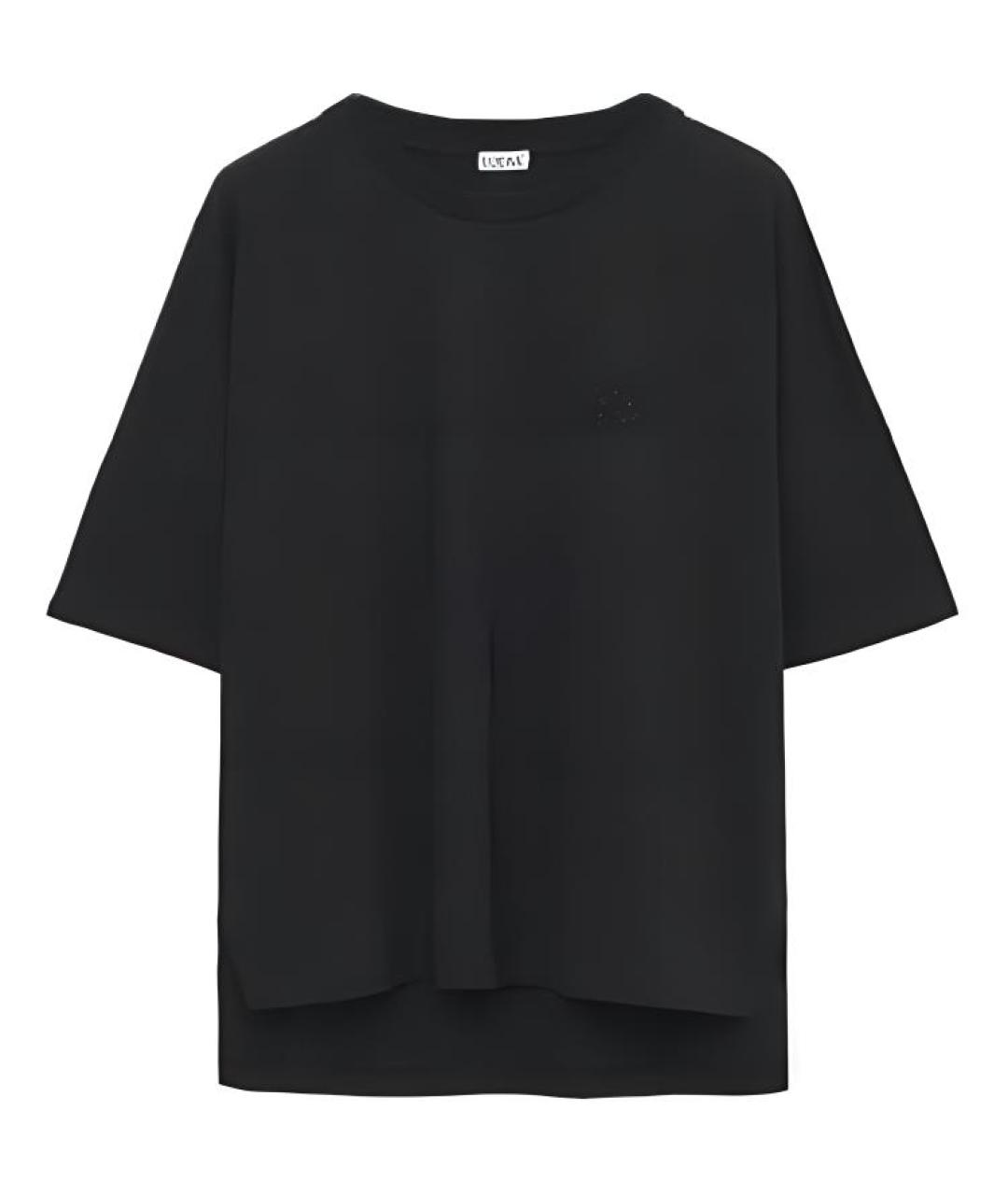 LOEWE Черная хлопковая футболка, фото 1