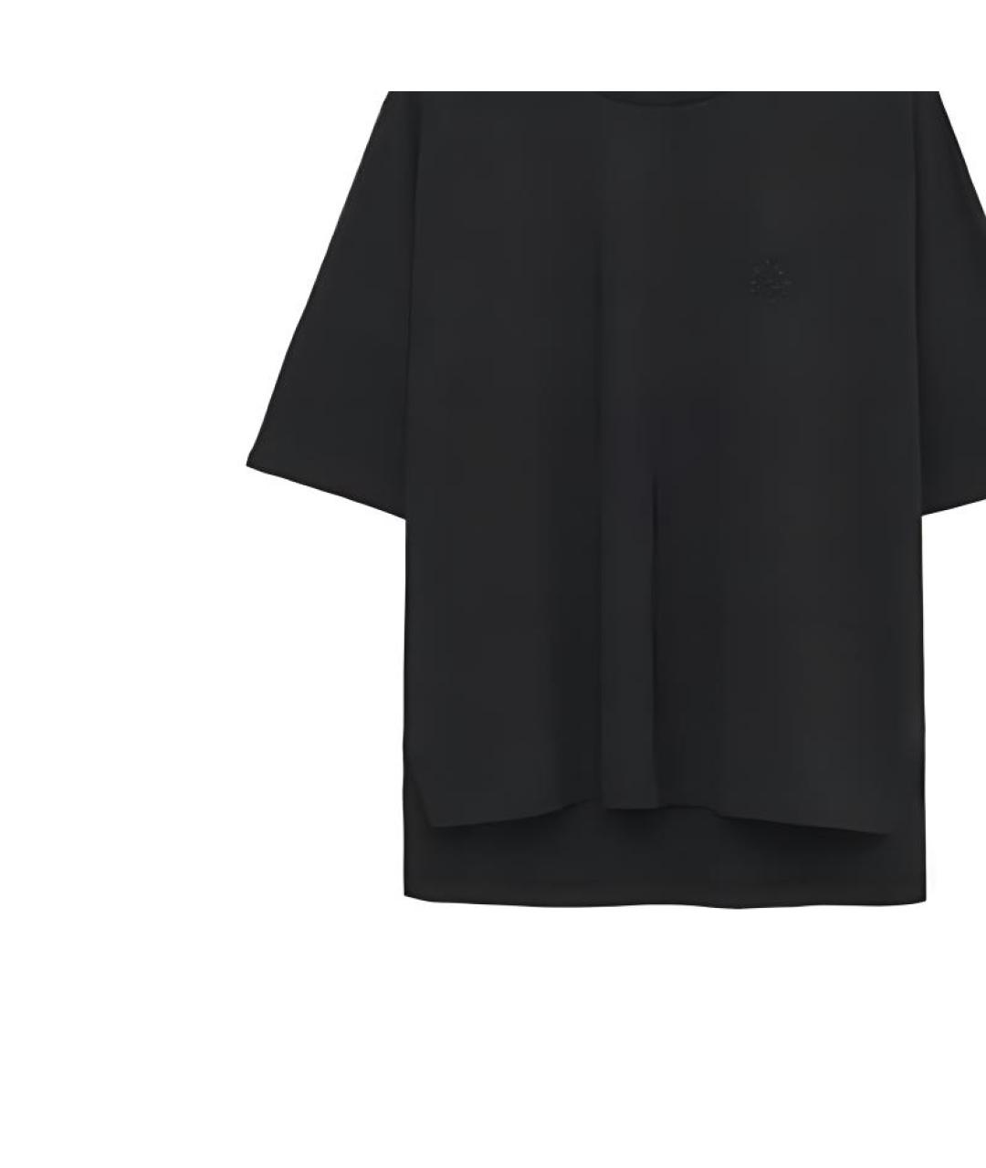 LOEWE Черная хлопковая футболка, фото 5