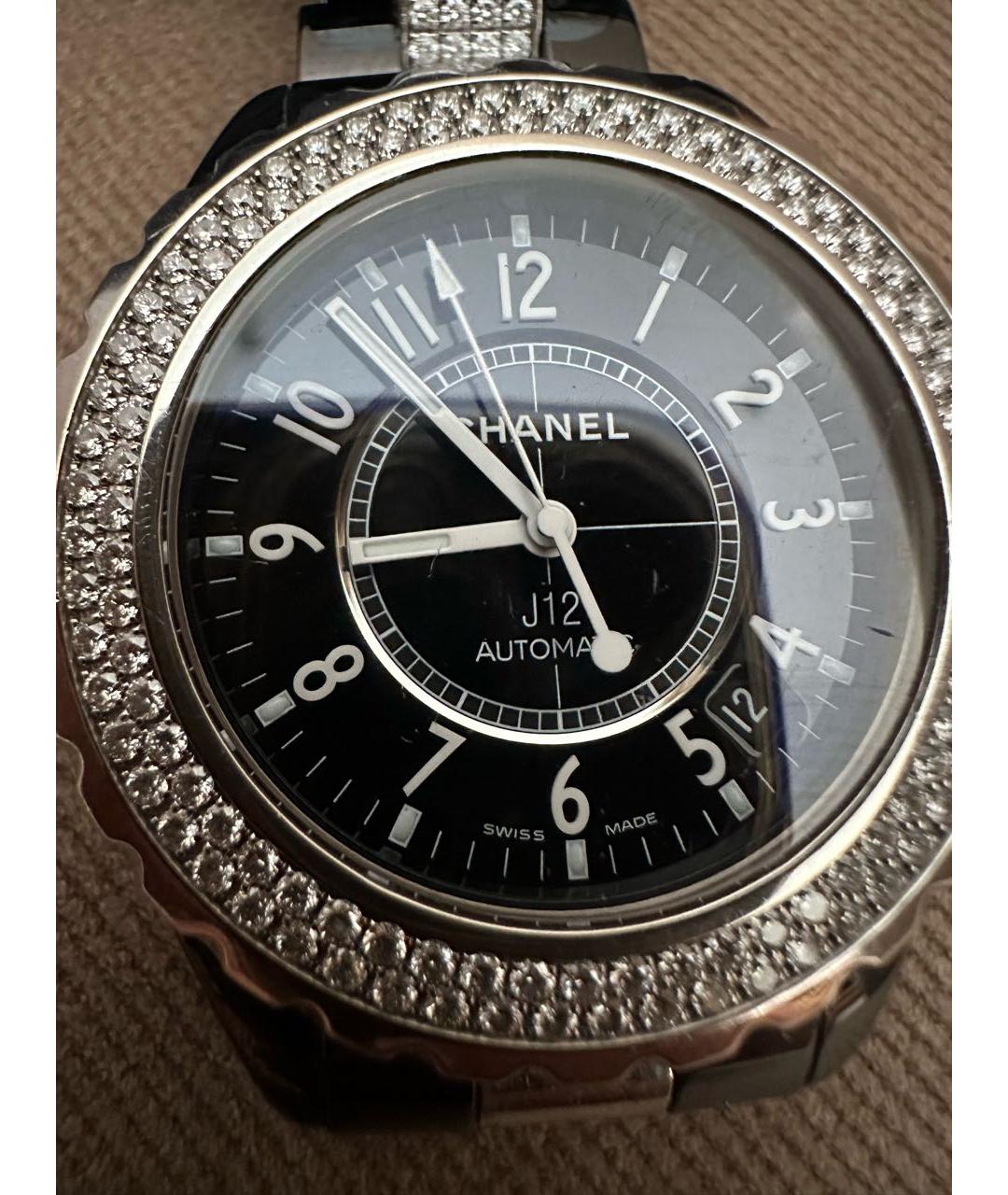 CHANEL Черные часы, фото 5