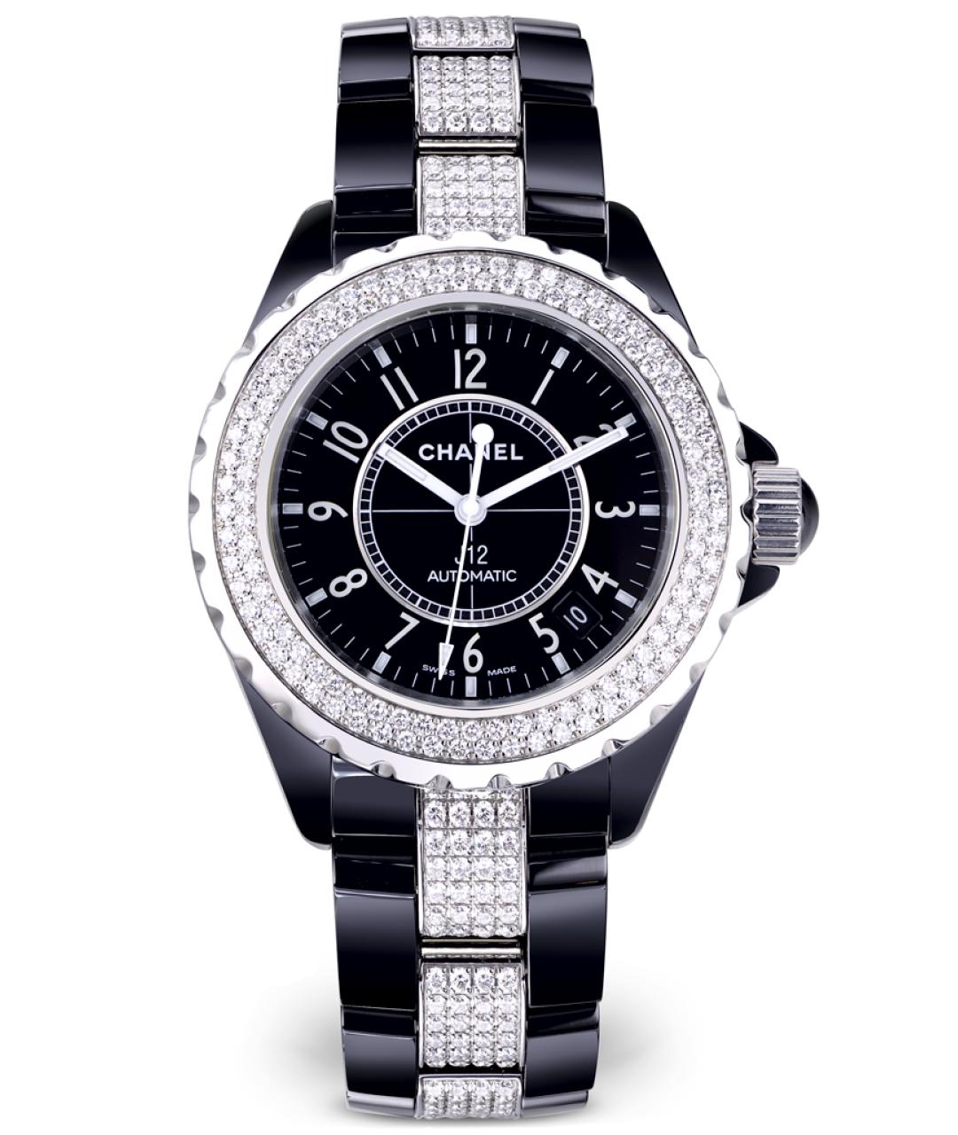 CHANEL Черные часы, фото 8