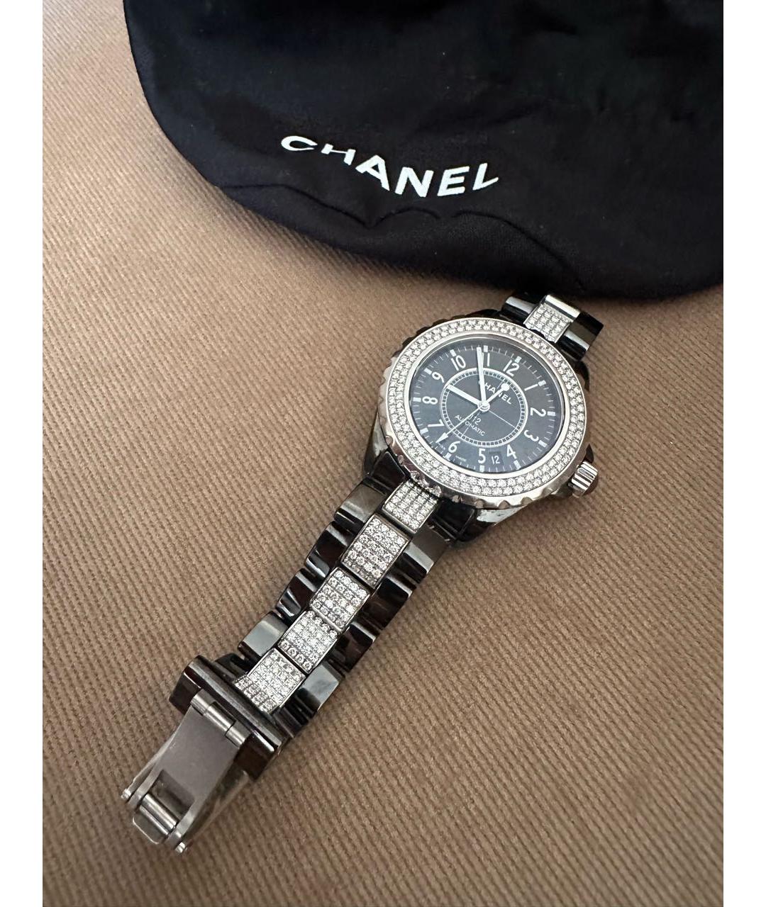 CHANEL Черные часы, фото 6