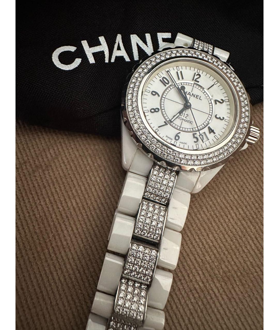 CHANEL Белые часы, фото 4