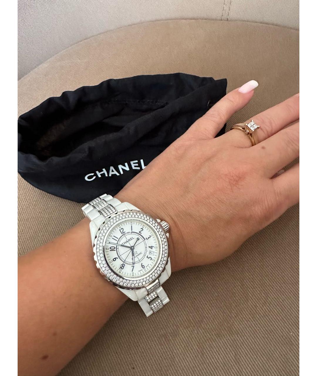 CHANEL Белые часы, фото 5