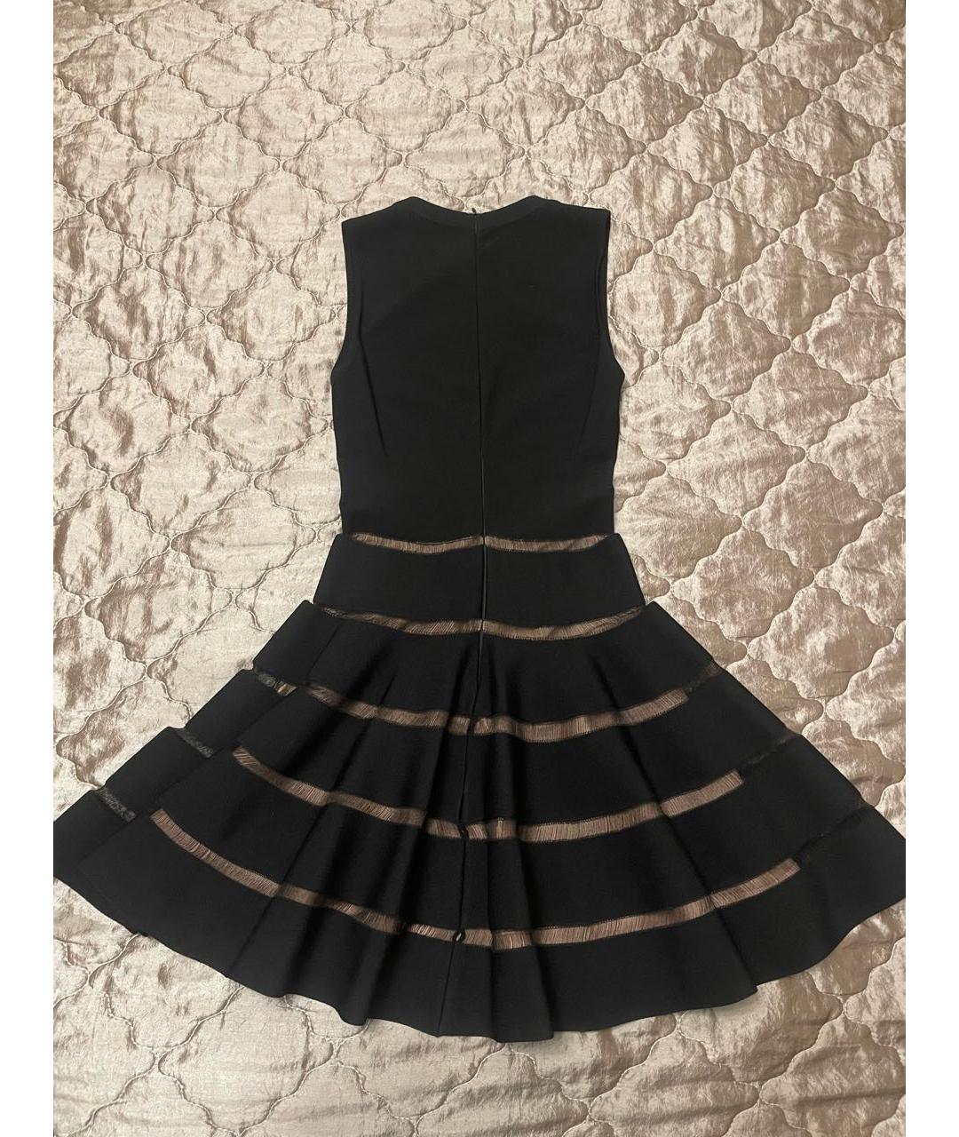 ALAIA Черное вискозное коктейльное платье, фото 2