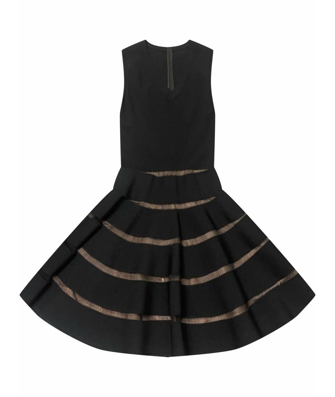 ALAIA Черное вискозное коктейльное платье, фото 1