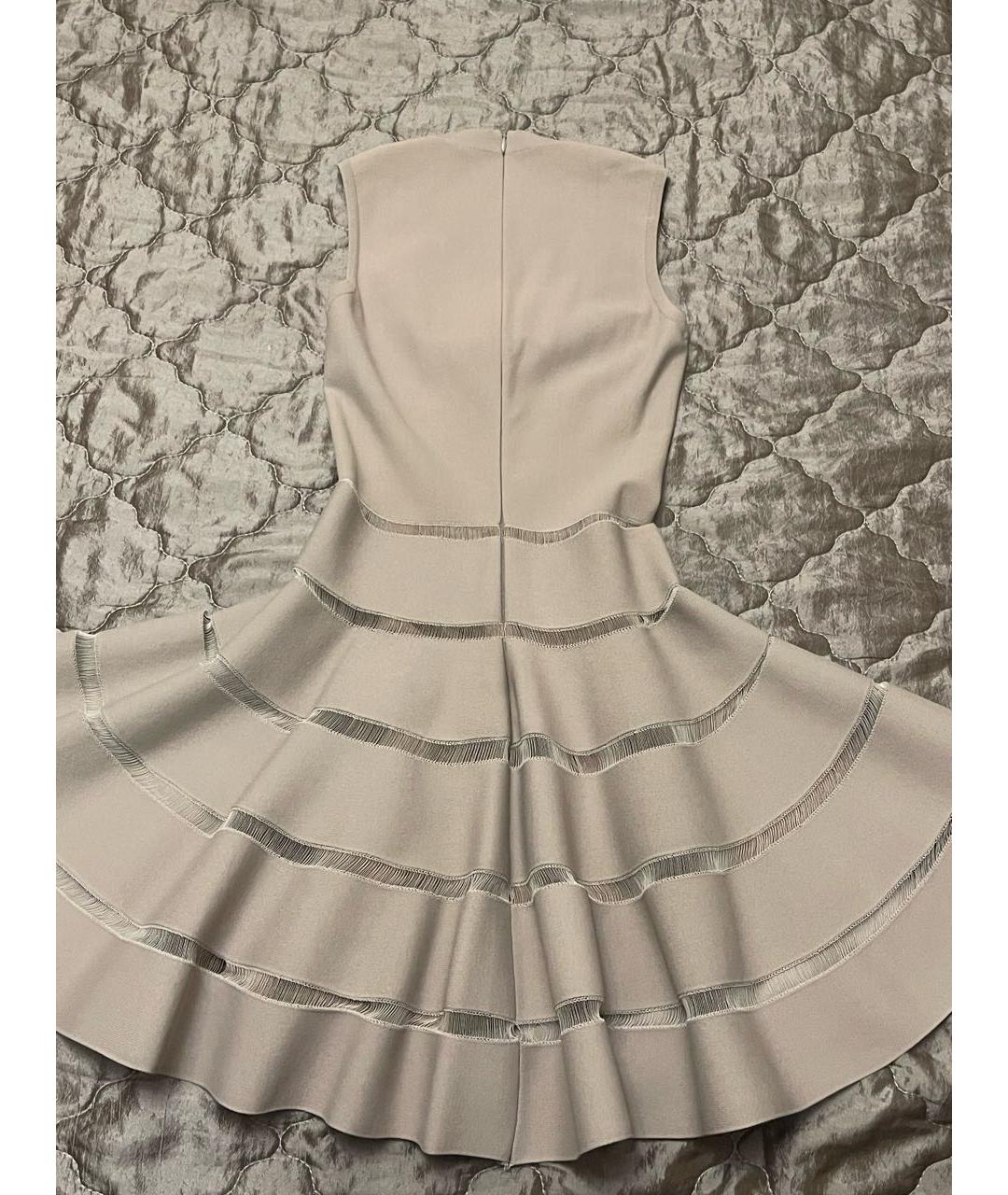 ALAIA Розовое вискозное коктейльное платье, фото 2