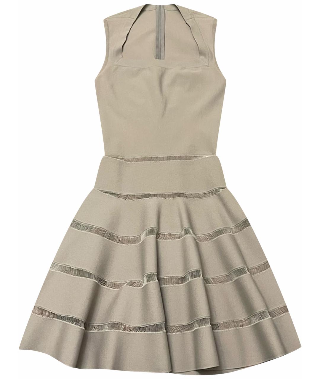 ALAIA Розовое вискозное коктейльное платье, фото 1