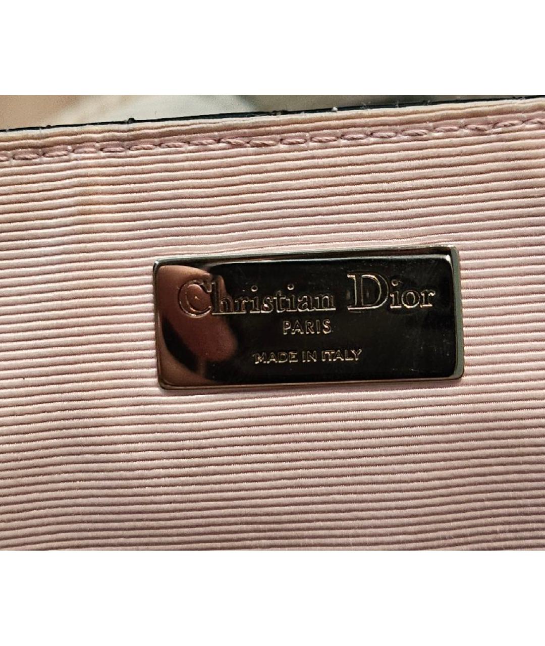 CHRISTIAN DIOR Черный кожаный рюкзак, фото 5
