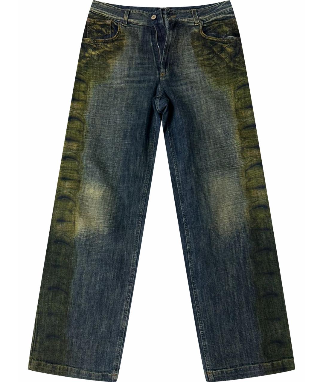 VERSACE JEANS COUTURE Синие хлопковые прямые джинсы, фото 1