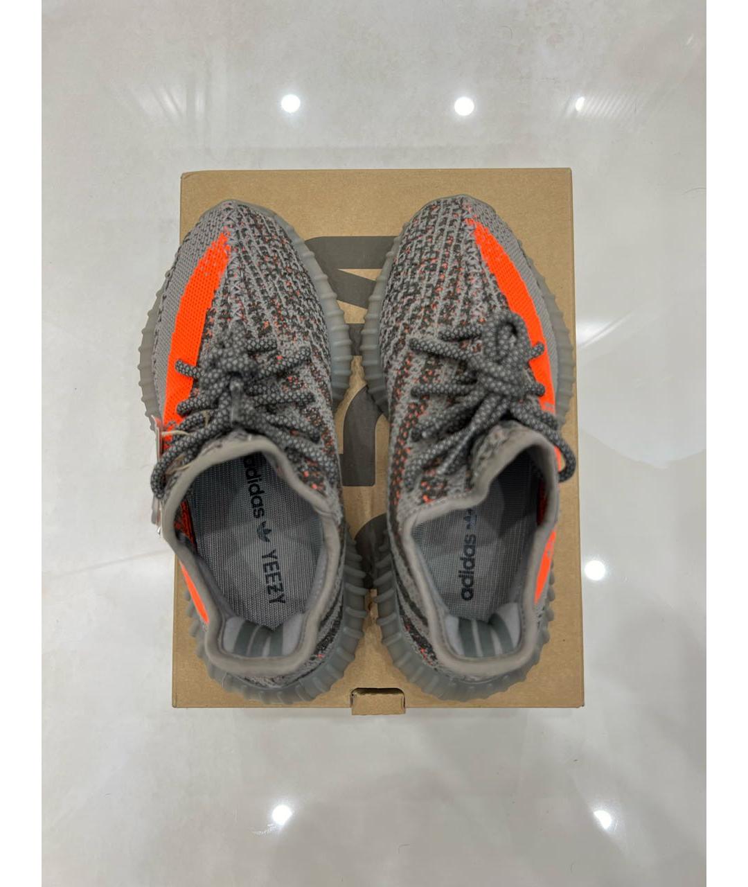 ADIDAS YEEZY Серые текстильные кроссовки, фото 3