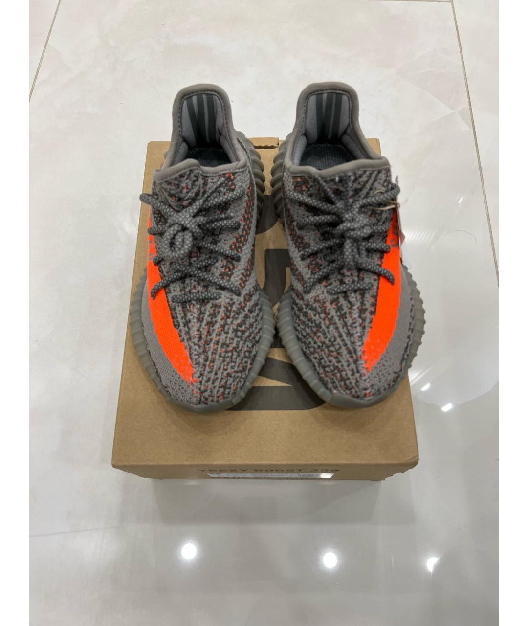 ADIDAS YEEZY Серые текстильные кроссовки, фото 2