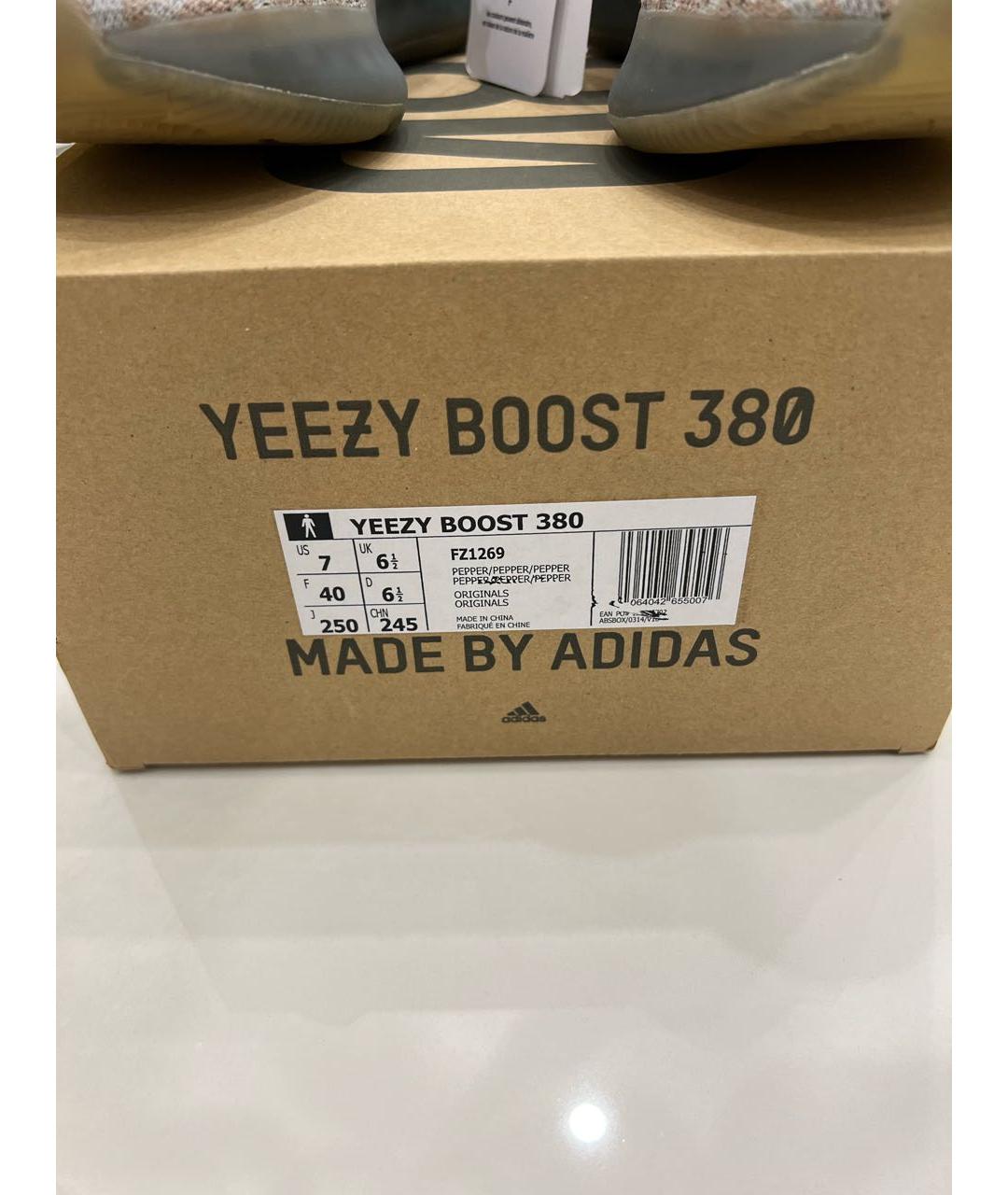 ADIDAS YEEZY Мульти текстильные кроссовки, фото 7