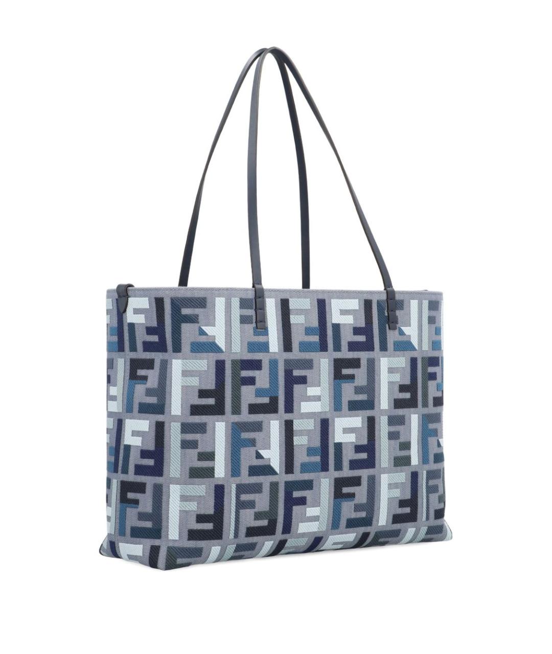 FENDI Синяя сумка тоут, фото 3