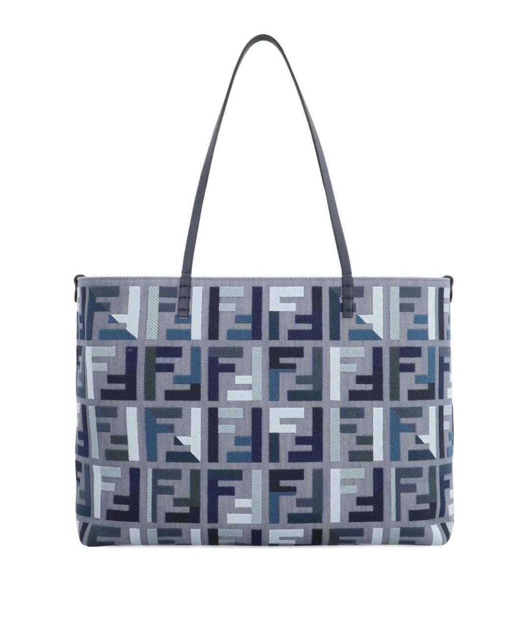 FENDI Синяя сумка тоут, фото 1