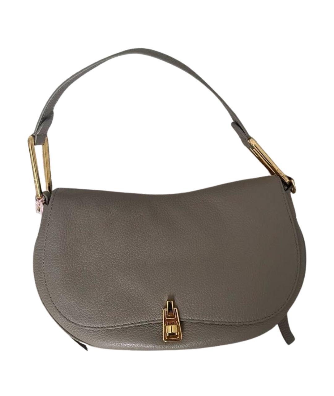 COCCINELLE Бежевая кожаная сумка с короткими ручками, фото 1