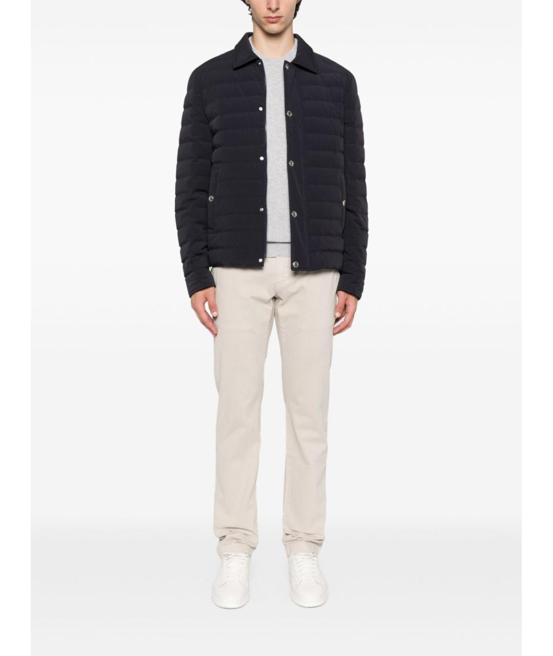 BRUNELLO CUCINELLI Темно-синяя полиамидовая куртка, фото 5
