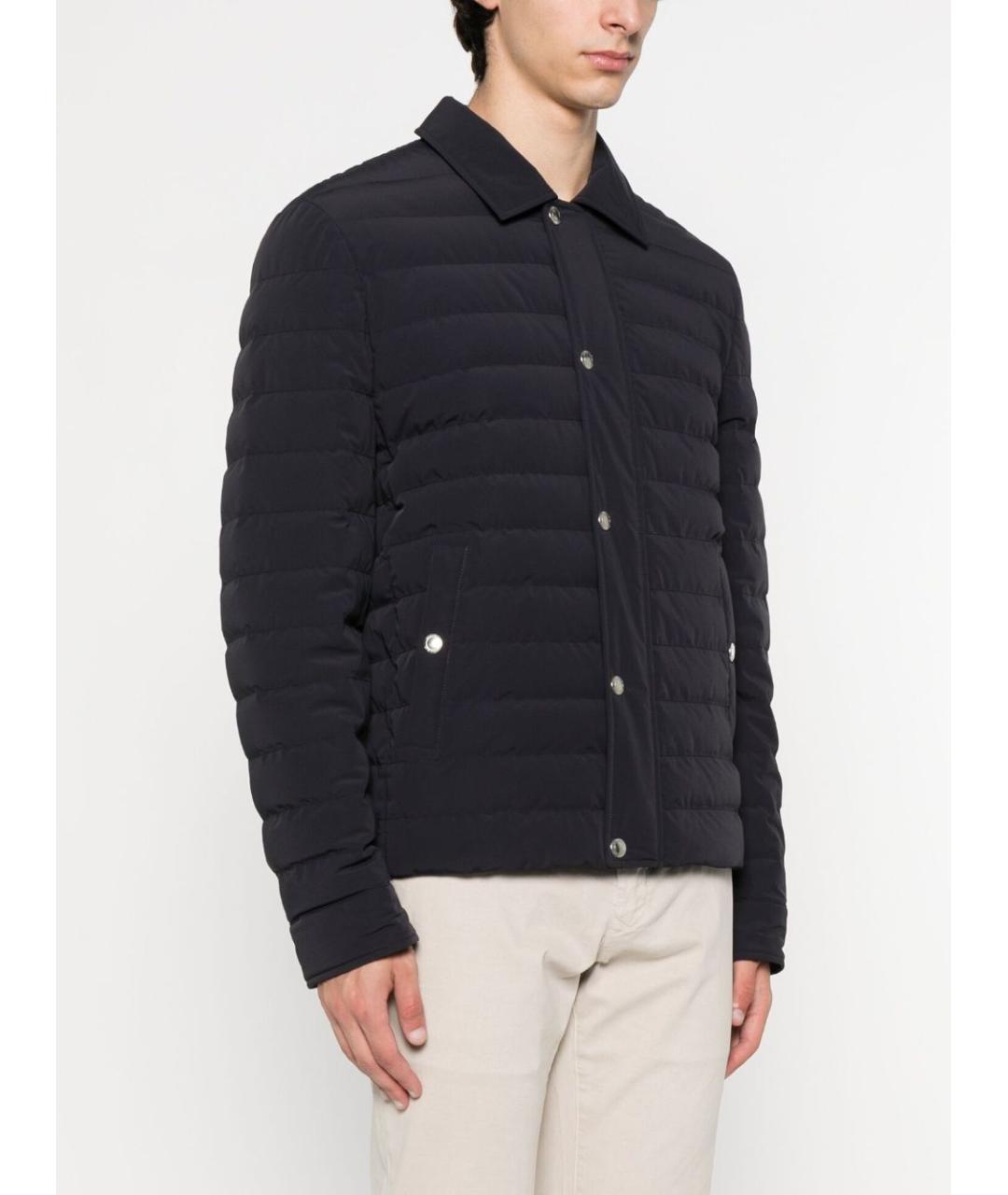 BRUNELLO CUCINELLI Темно-синяя полиамидовая куртка, фото 2