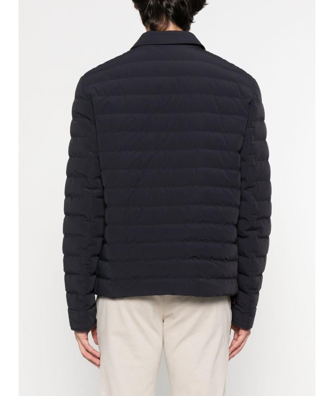 BRUNELLO CUCINELLI Темно-синяя полиамидовая куртка, фото 3