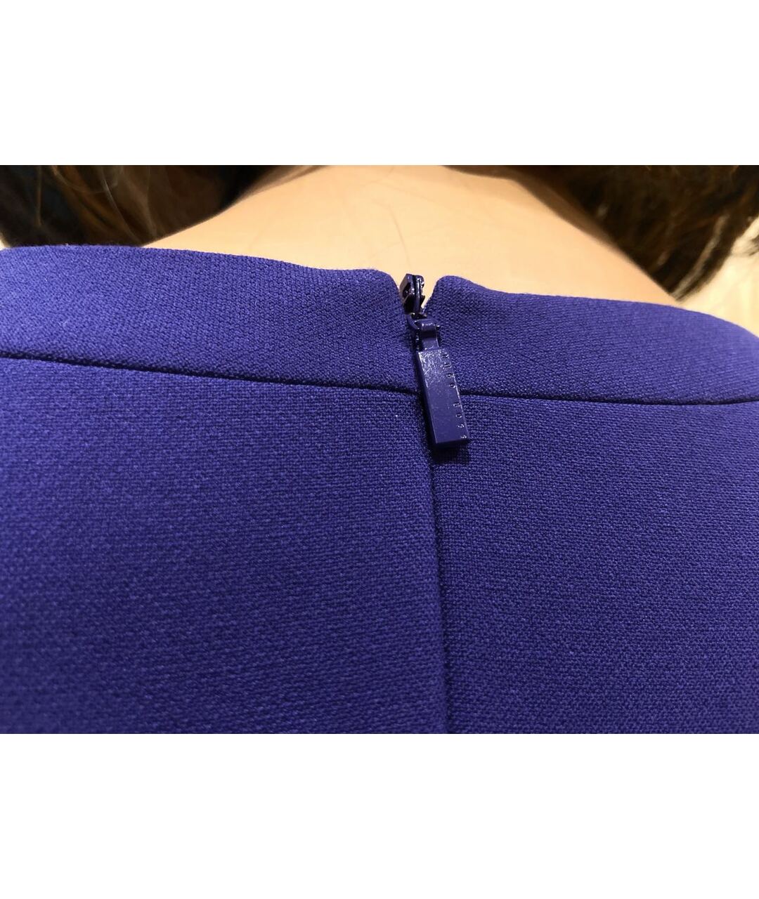 HUGO BOSS Синее полиэстеровое повседневное платье, фото 8