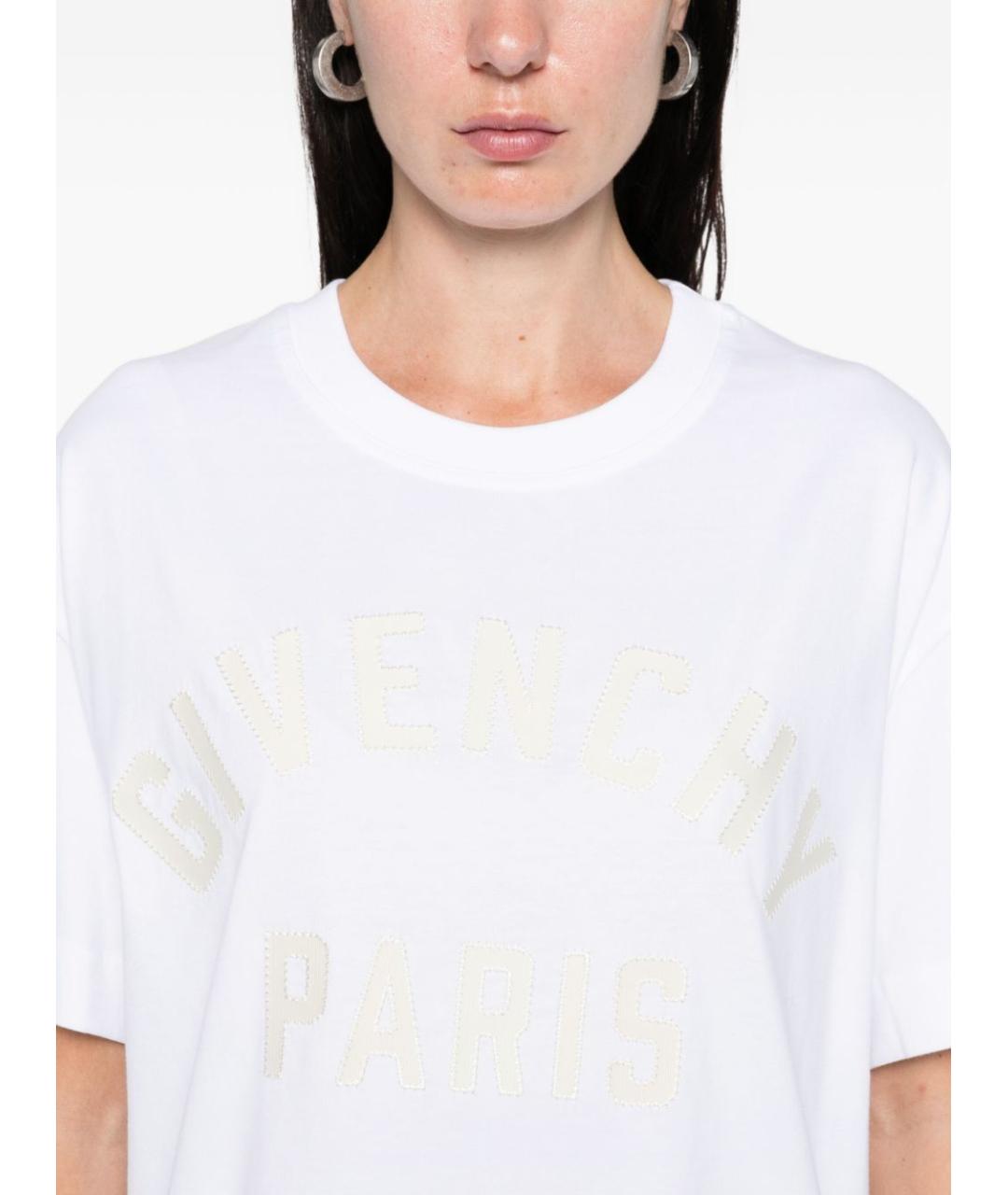 GIVENCHY Белая хлопковая футболка, фото 3