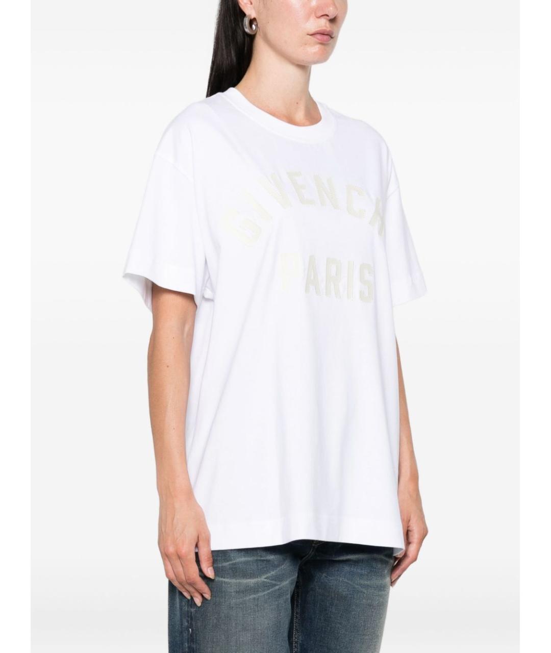 GIVENCHY Белая хлопковая футболка, фото 2