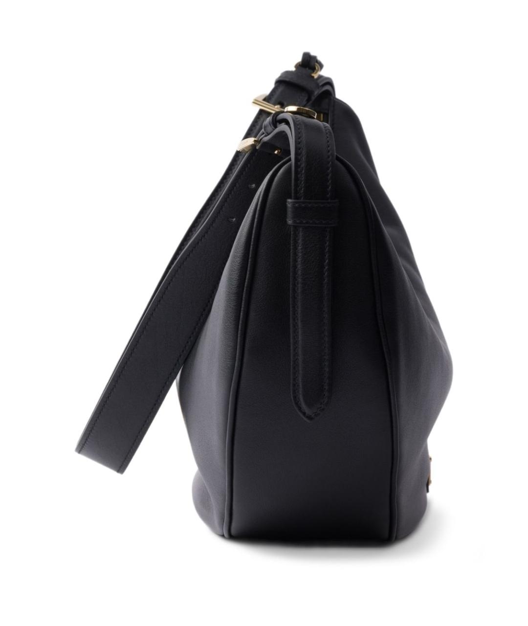 PRADA Черная кожаная сумка через плечо, фото 3