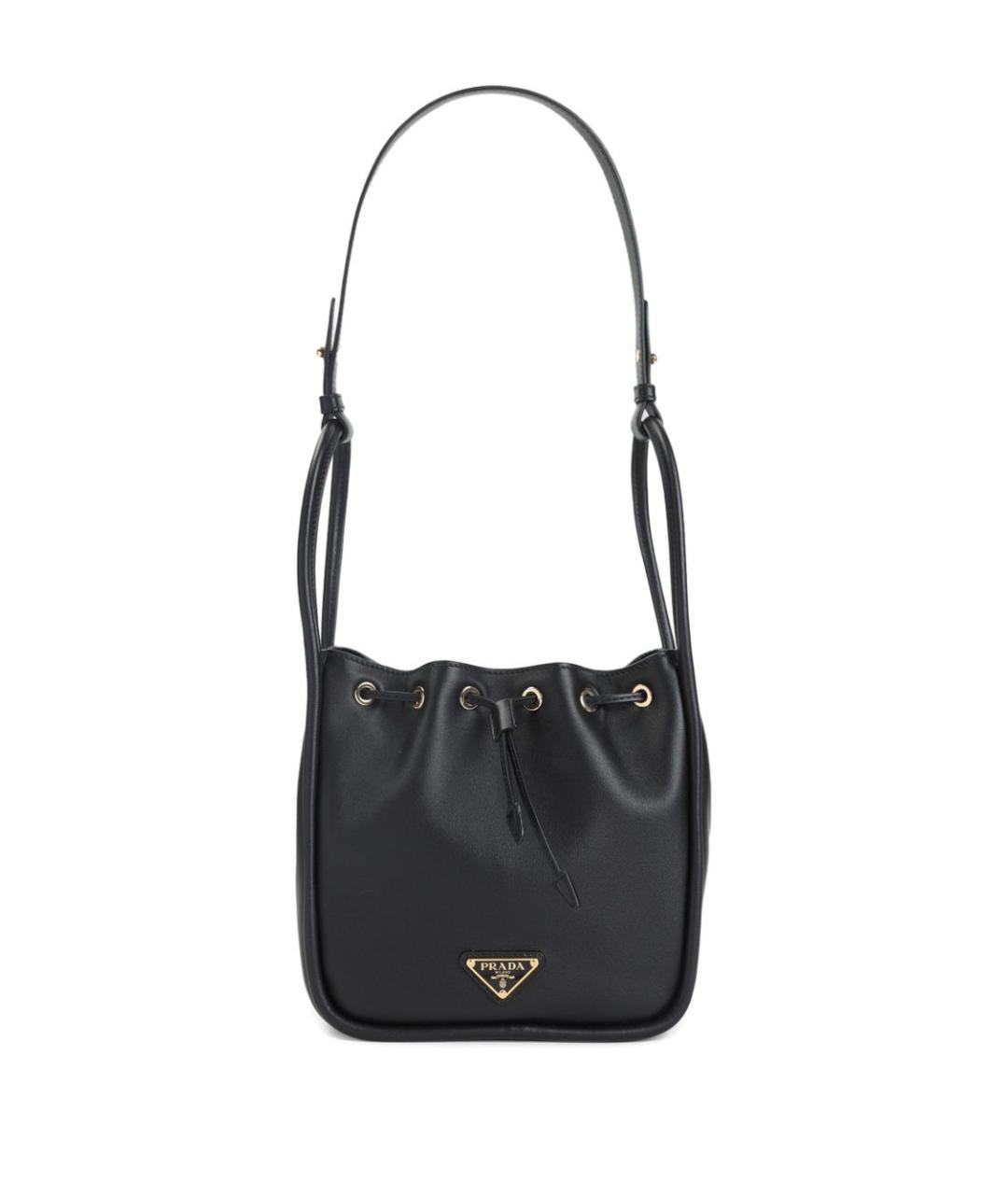 PRADA Черная кожаная сумка тоут, фото 3