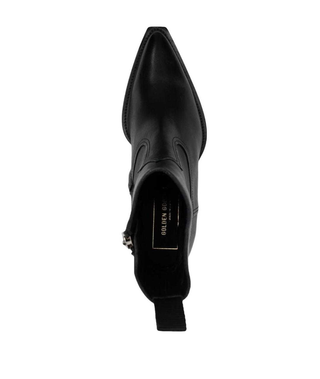 GOLDEN GOOSE DELUXE BRAND Черные кожаные сапоги, фото 4
