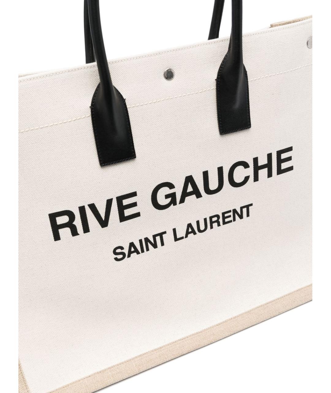 SAINT LAURENT Бежевая сумка тоут, фото 4