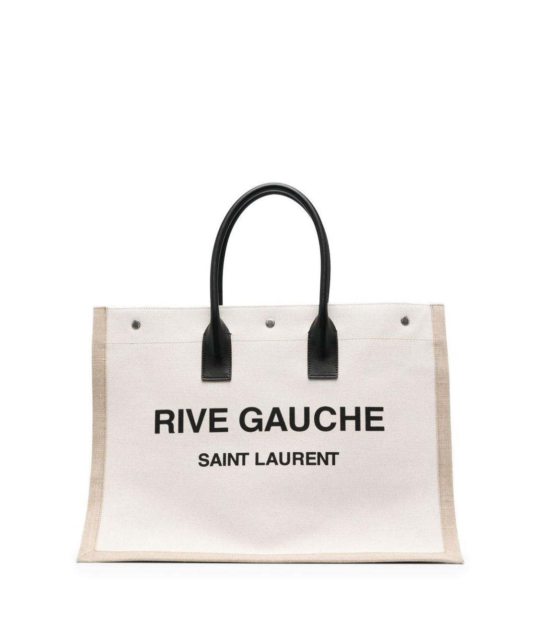 SAINT LAURENT Бежевая сумка тоут, фото 1