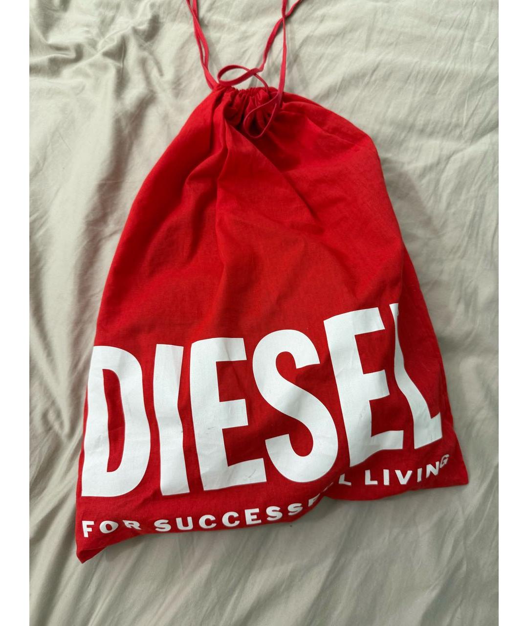 DIESEL Хаки сумка с короткими ручками из искусственной кожи, фото 5