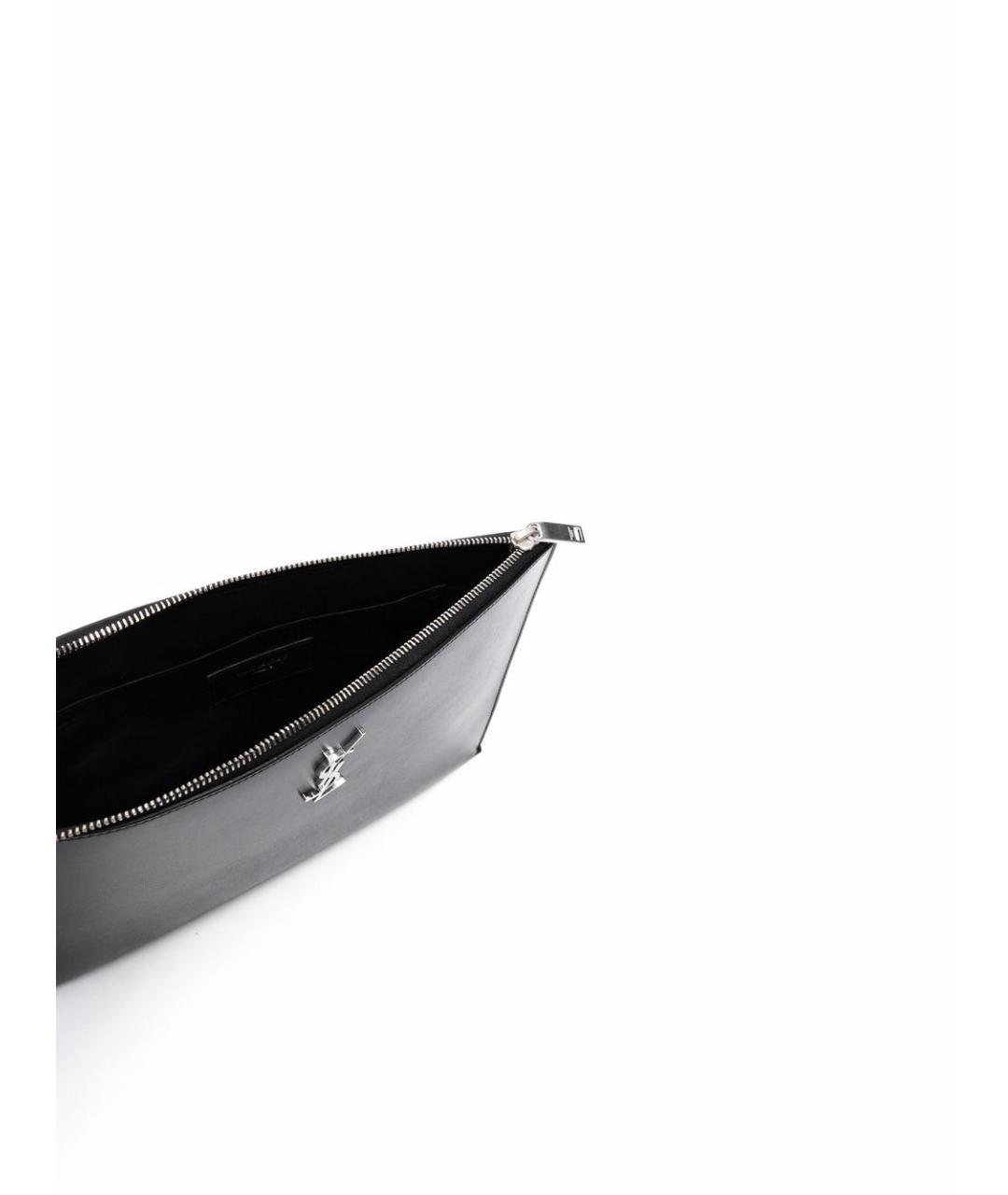 SAINT LAURENT Черная барсетка, фото 3