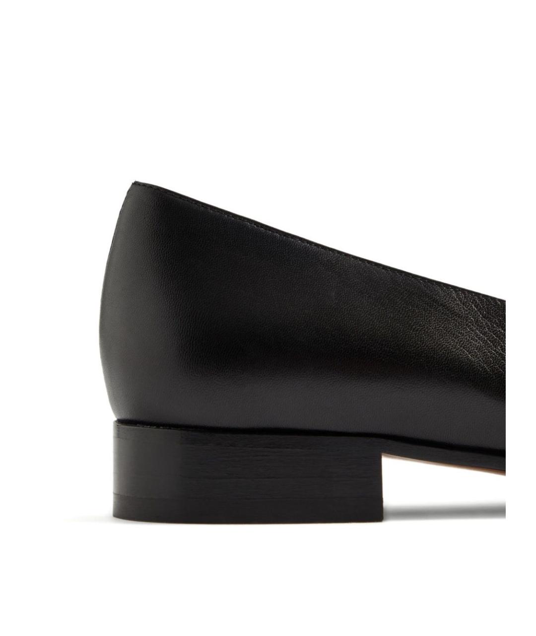 VALENTINO Черные кожаные балетки, фото 6