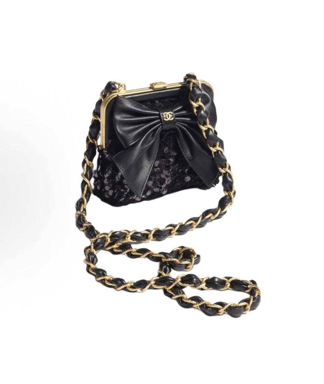 CHANEL Черная сумка через плечо, фото 4