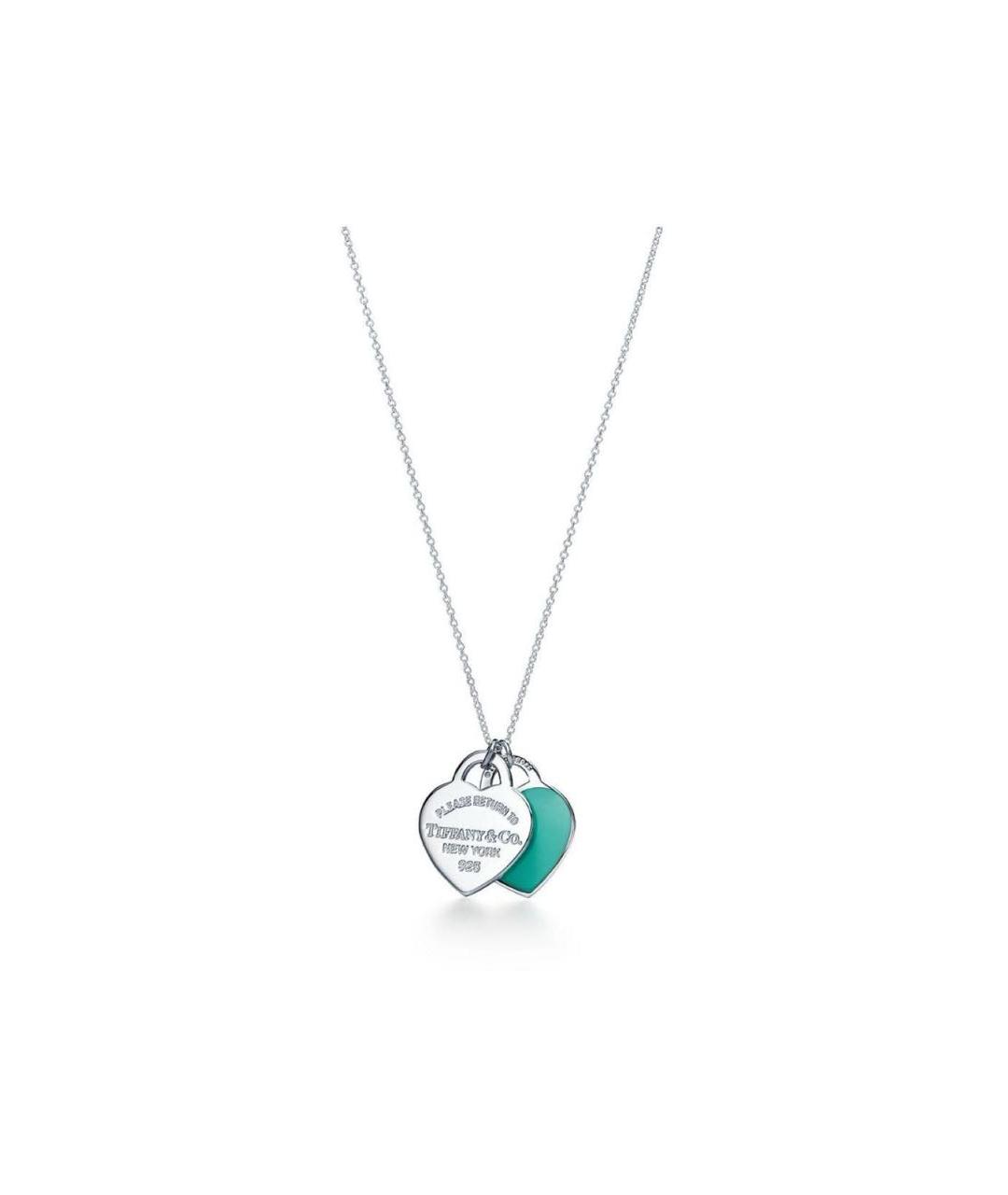 TIFFANY&CO Бирюзовая серебряная подвеска, фото 7