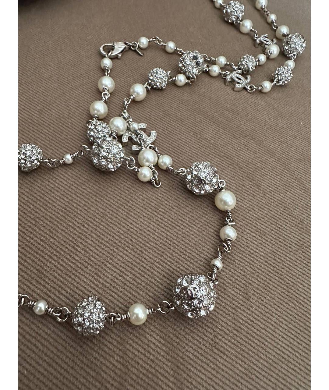 CHANEL Белое колье, фото 6