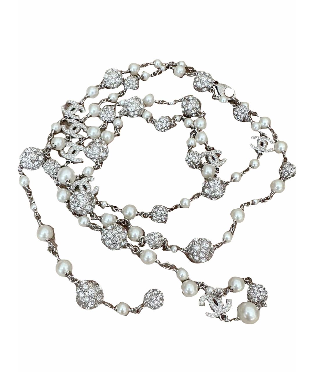CHANEL Белое колье, фото 1