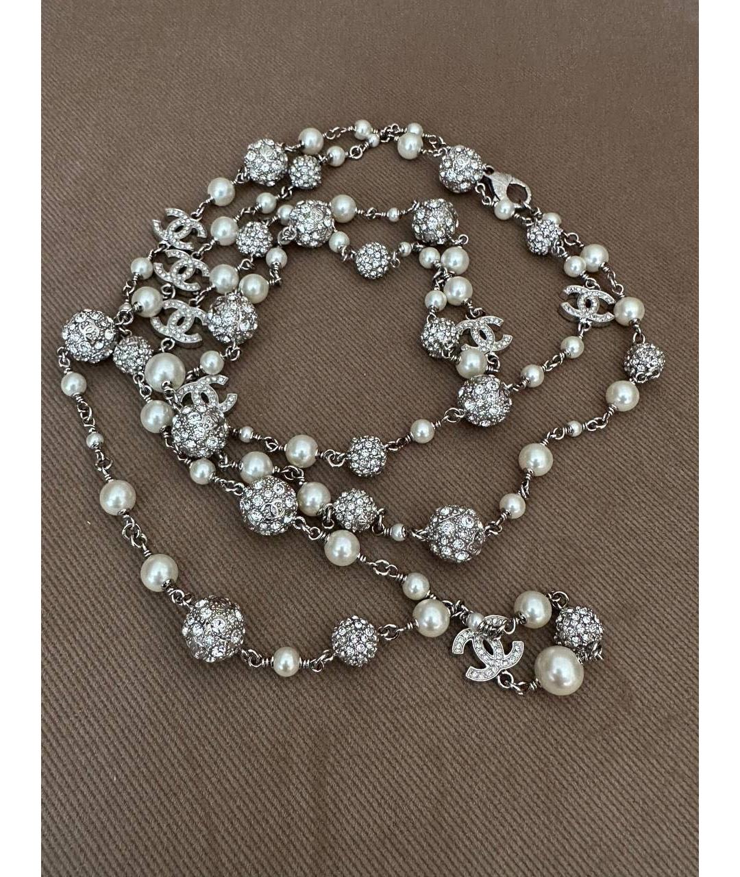 CHANEL Белое колье, фото 9