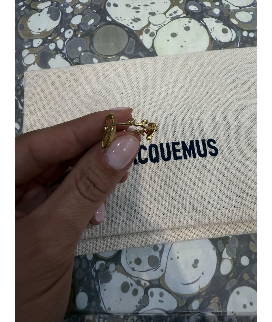 JACQUEMUS Золотое металлическое кольцо, фото 4