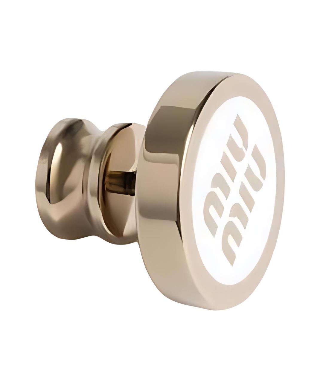 MIU MIU Золотая металлическая булавка / брошь, фото 2